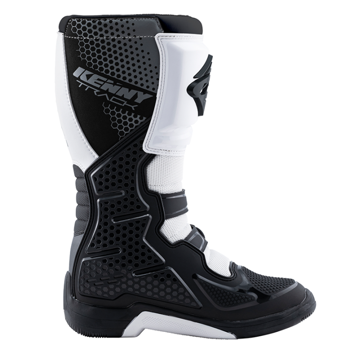 Bottes KENNY track noir/blanc 2025 | Oxmoto