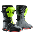 Bottes junior KENNY track gris/jaune fluo 2025 | Oxmoto