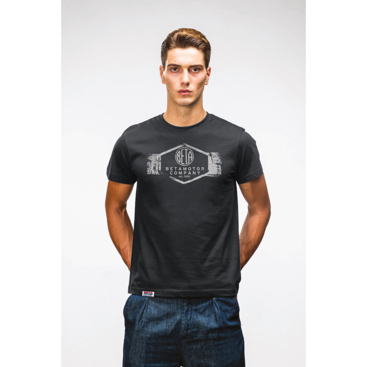 T-shirt Beta heritage company noir | Oxmoto