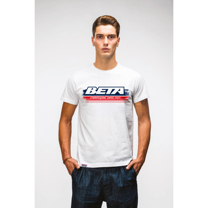 T-shirt Beta heritage blanc | Oxmoto