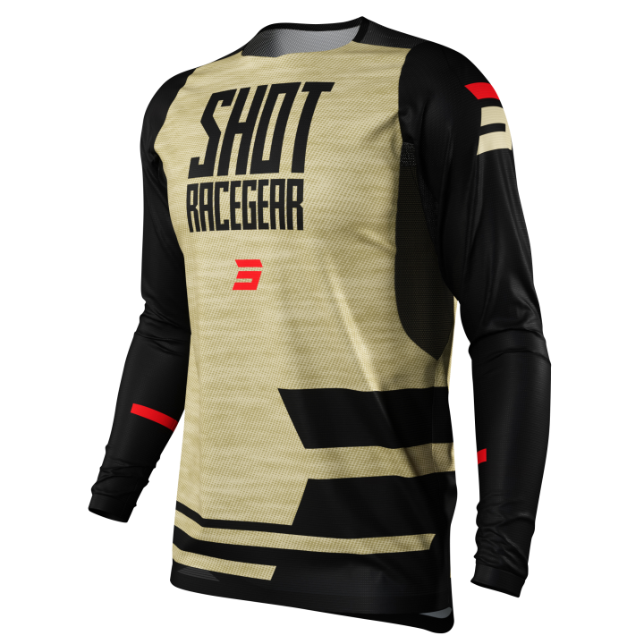 Maillot SHOT contact loom sable | Oxmoto