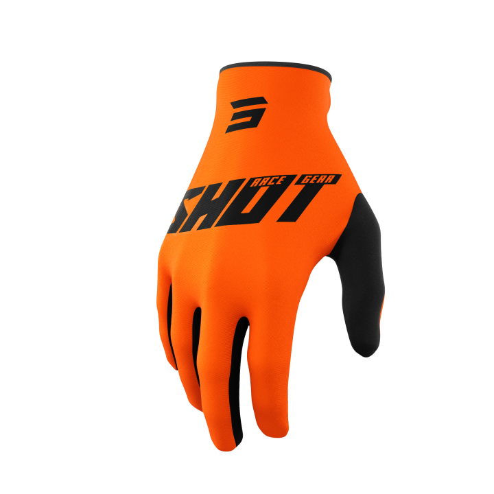 Gants SHOT raw burst orange | Oxmoto