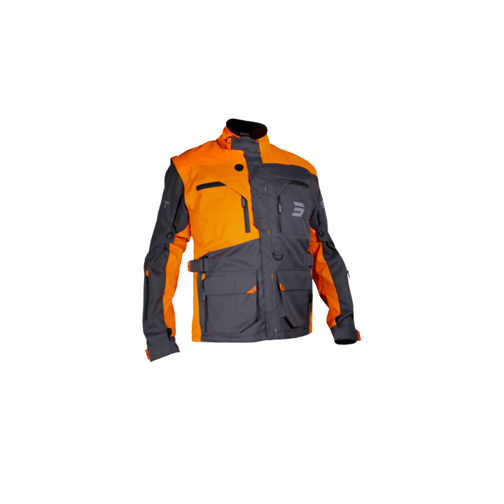 Veste SHOT Racetech gris/orange 2024 | Oxmoto