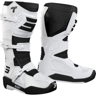 Bottes SHOT race 4 blanc 2026 | Oxmoto