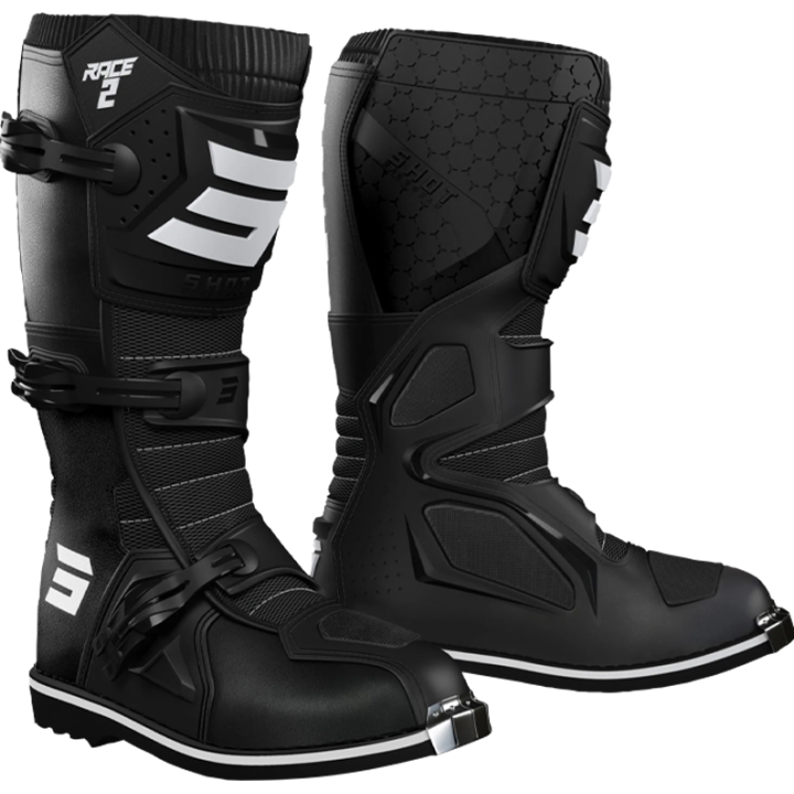 Bottes SHOT race 2 noir 2026 | Oxmoto