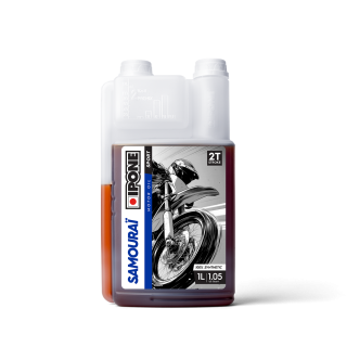 Huile mélange Ipone samourai racing 2T fraise - 1L | Oxmoto
