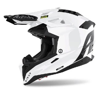 Casque Airoh aviator 3 blanc 2024 | Oxmoto