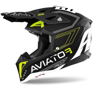 Casque Airoh aviator 3 primal jaune | Oxmoto