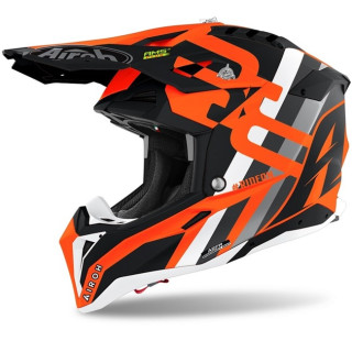 Casque Airoh aviator 3 rainbow orange | Oxmoto