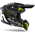 Casque Airoh aviator 3 primal jaune | Oxmoto