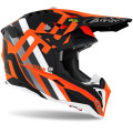 Casque Airoh aviator 3 rainbow orange | Oxmoto