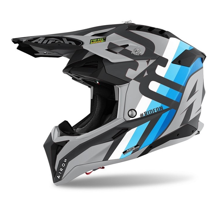 Casque Airoh aviator 3 rainbow gris anthracite | Oxmoto