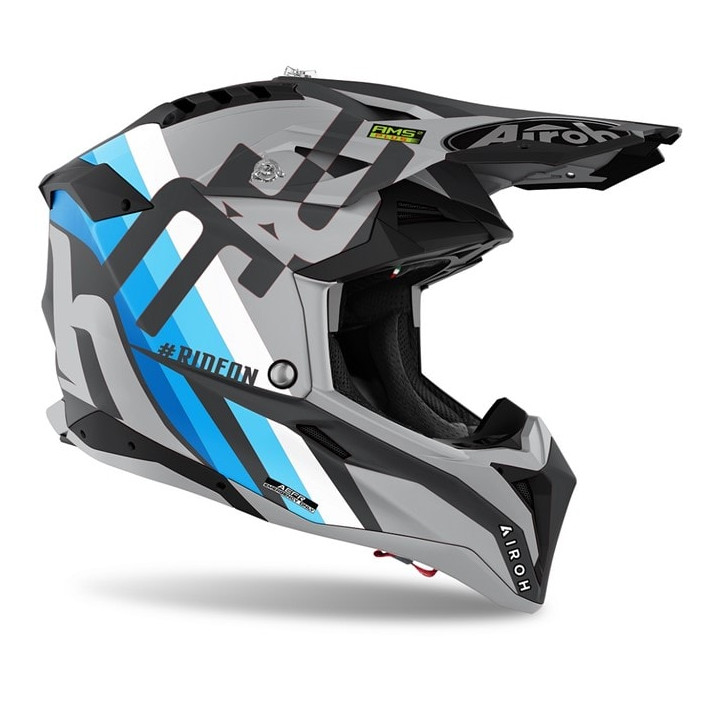 Casque Airoh aviator 3 rainbow gris anthracite | Oxmoto