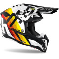 Casque Airoh aviator 3 rainbow blanc | Oxmoto