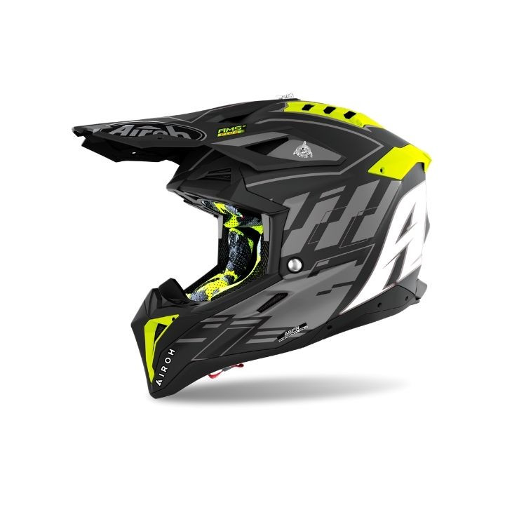 Casque Airoh aviator 3 rampage noir mat | Oxmoto