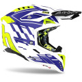 Casque Airoh aviator 3 rampage bleu | Oxmoto