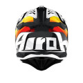 Casque Airoh aviator 3 rainbow blanc | Oxmoto