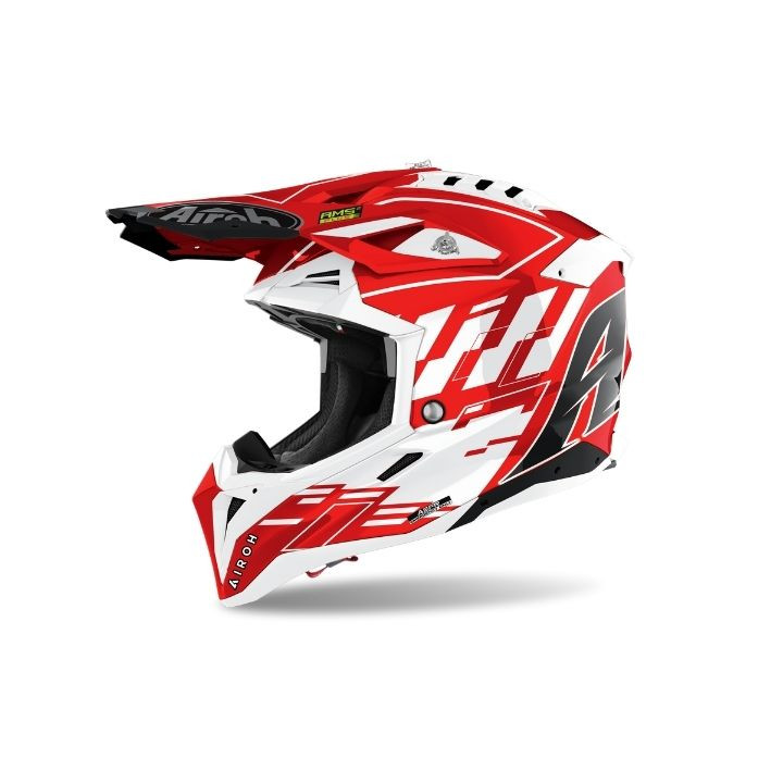 Casque Airoh aviator 3 rampage rouge | Oxmoto