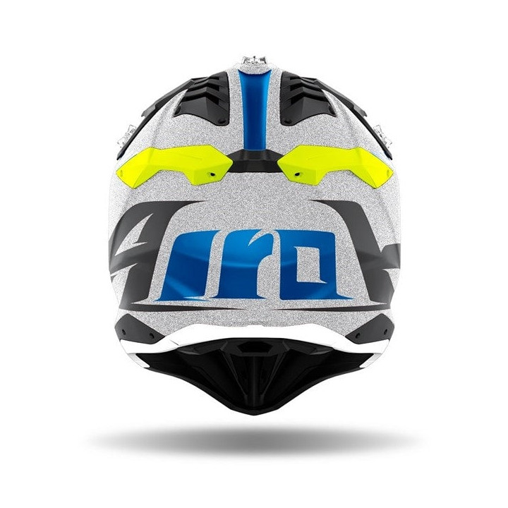 Casque Airoh aviator 3 wave gris silver chrome | Oxmoto