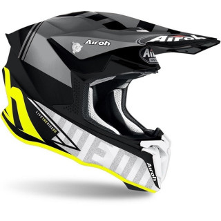 Casque Airoh twist 2.0 tech jaune mat | Oxmoto
