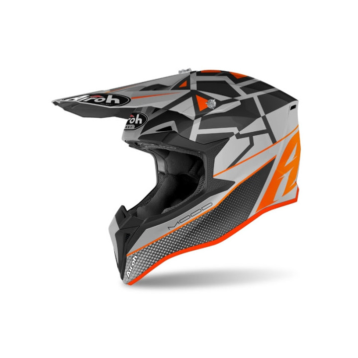Casque Airoh wraap mood orange mat | Oxmoto