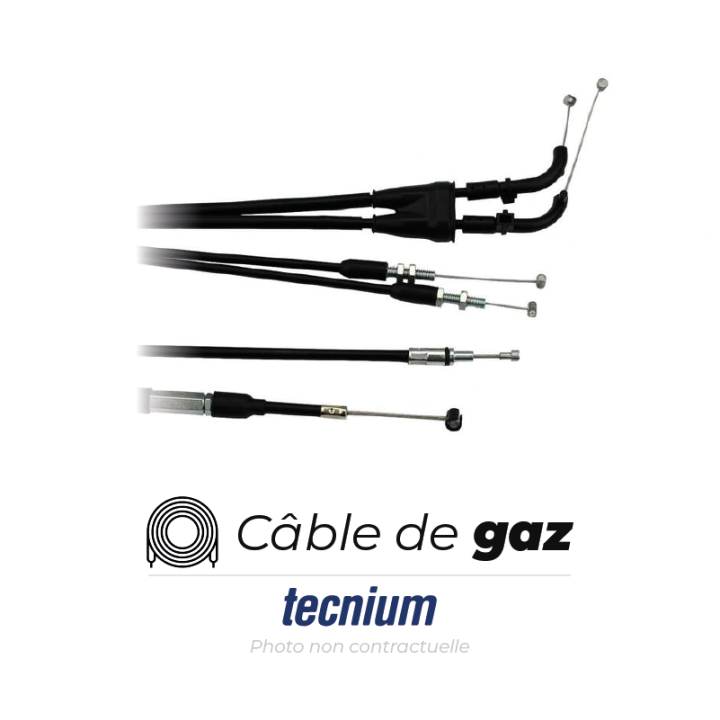 Câble de gaz Tecnium | Oxmoto