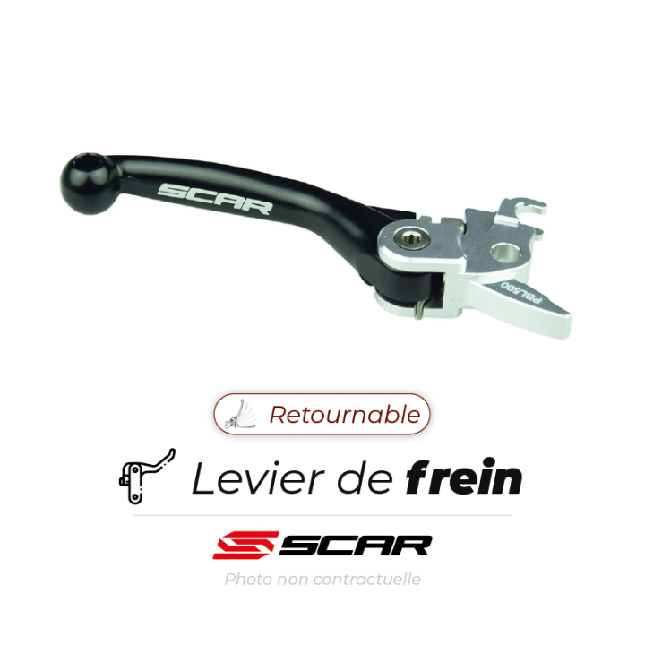 Levier de frein retournable Scar | Oxmoto