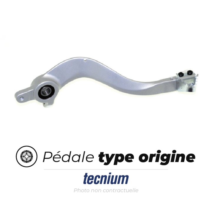 Pédale de frein Tecnium type origine aluminium | Oxmoto