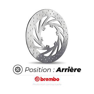 Disque de frein arrière Brembo oro rond fixe | Oxmoto