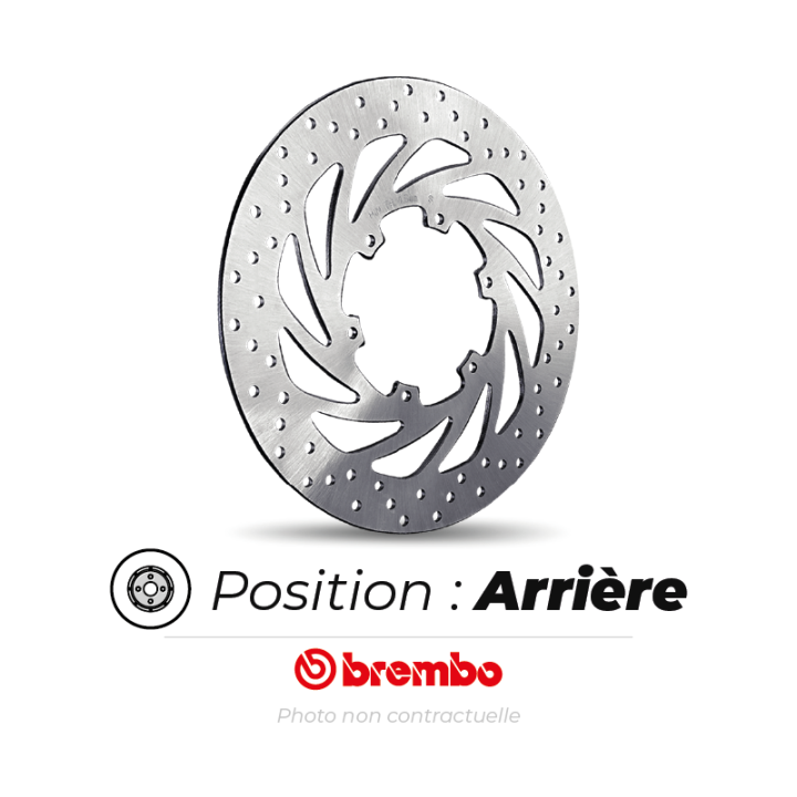 Disque de frein arrière Brembo oro rond fixe | Oxmoto
