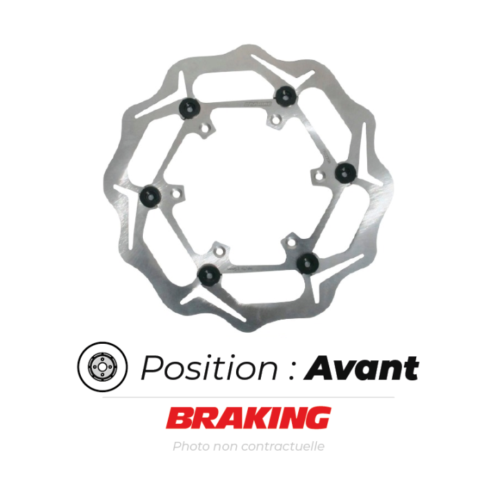Disque de frein avant Braking wave flottant | Oxmoto