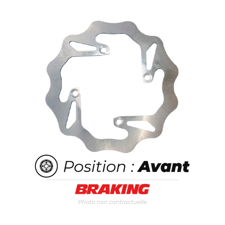Disque de frein avant Braking wave fixe | Oxmoto