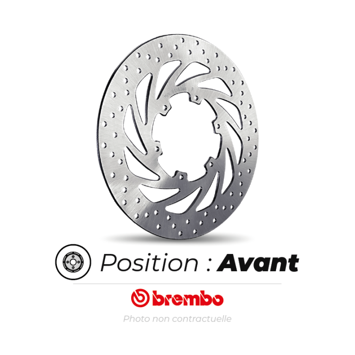 Disque de frein avant Brembo oro rond fixe | Oxmoto