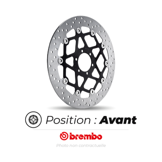Disque de frein avant Brembo oro rond flottant | Oxmoto