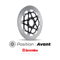Disque de frein avant Brembo oro rond flottant | Oxmoto