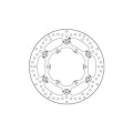 Disque de frein avant Brembo oro rond flottant | Oxmoto