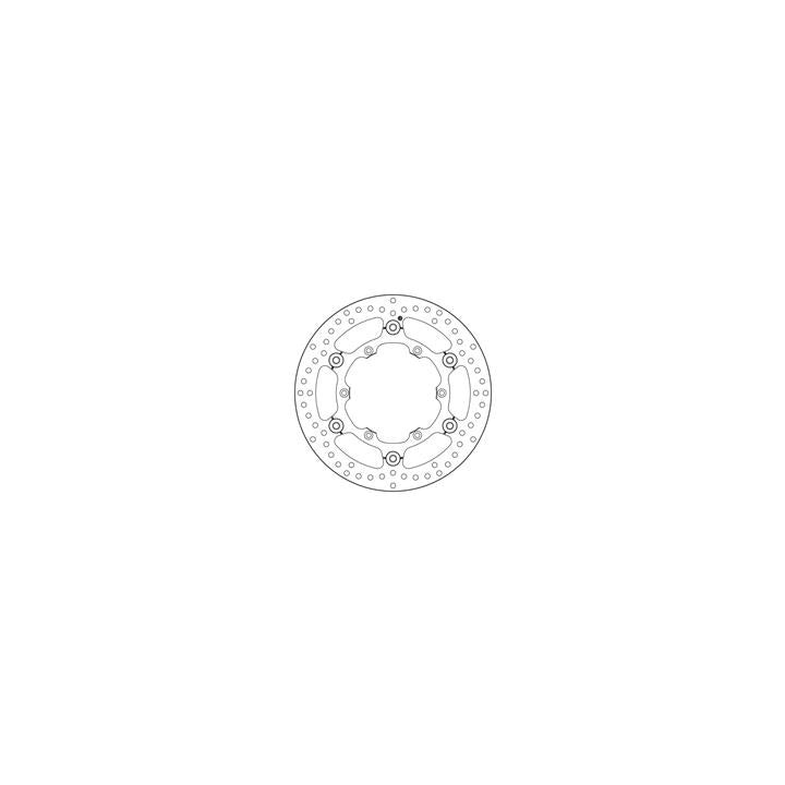Disque de frein avant Brembo oro rond flottant | Oxmoto