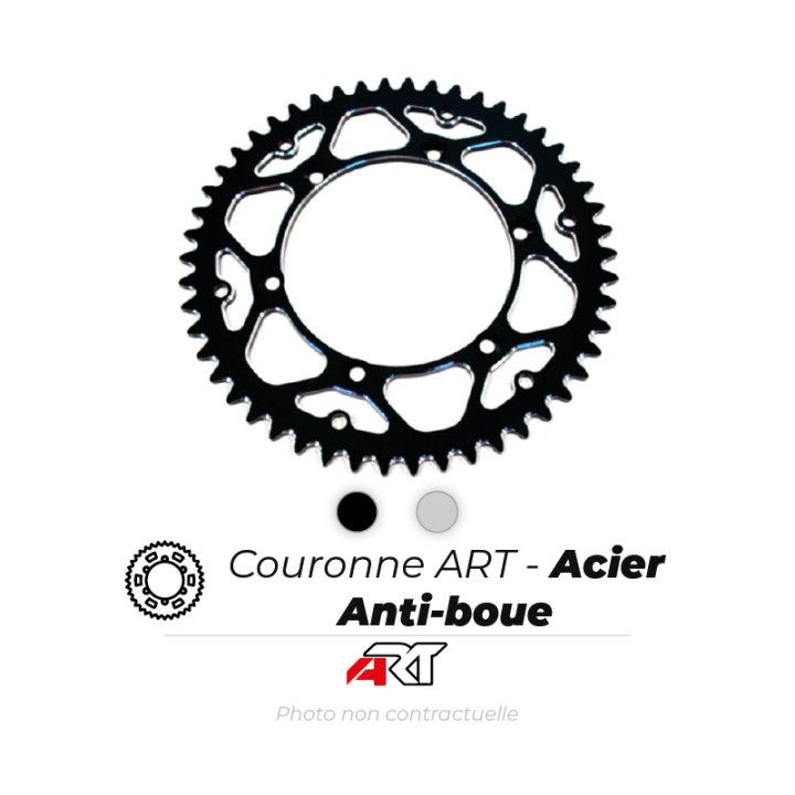 Couronne ART acier anti-boue | Oxmoto