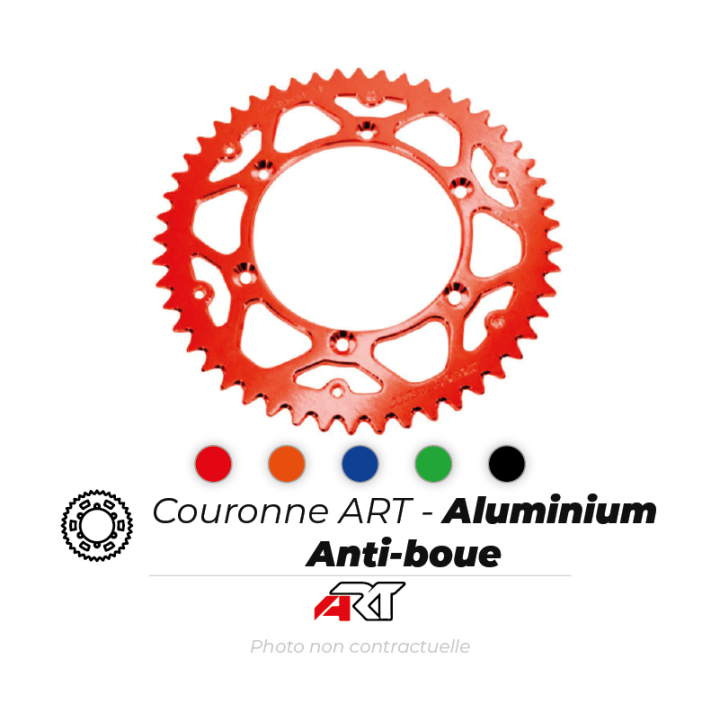 Couronne ART alu ultra-light anti-boue | Oxmoto
