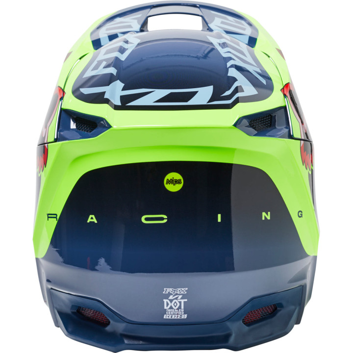 Casque FOX v1 venz navy/vert | Oxmoto