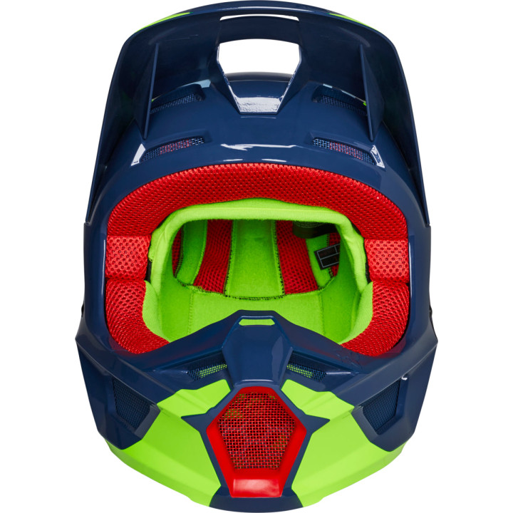 Casque FOX v1 venz navy/vert | Oxmoto