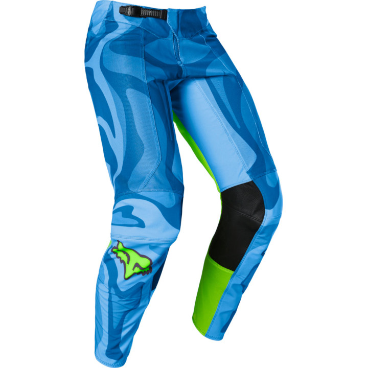Pantalon FOX airline exo bleu/jaune | Oxmoto