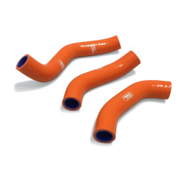 Durites de radiateur Samco type origine orange - 3 durites KTM exc-f450/500