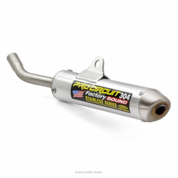 Silencieux pro circuit 304 alu brossé/casquette inox Yamaha yz85