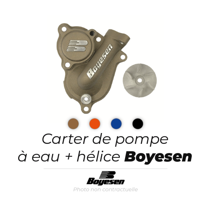 Carter de pompe à eau + hélice Boyesen | Oxmoto