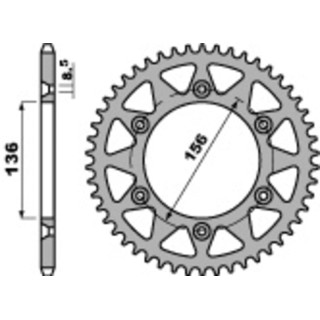 Couronne PBR alu ultra-light | Oxmoto