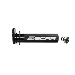 Barillet de gaz Scar alu + roulement noir Yamaha yz125/250/250x