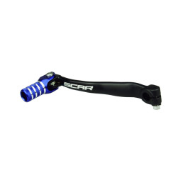 Sélecteur de vitesse Scar noir mat/embout bleu Yamaha yz85