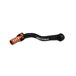 Sélecteur de vitesse Scar noir mat/embout orange KTM exc/sx250