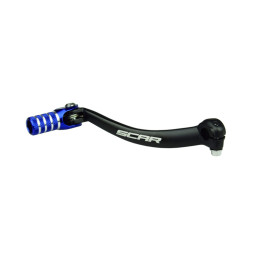 Sélecteur de vitesse Scar noir mat/embout bleu Yamaha yz250f